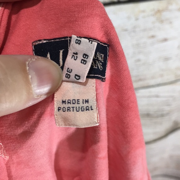 Armani Jeans AJ tee size 8 pink designer - Picture 6 of 7